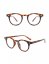 Průhledné brýle Fashion vzorované hnědé