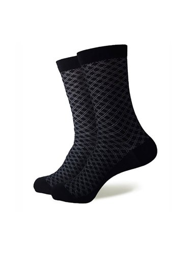 Ponožky pro Elegána vzorované černé