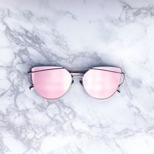 Sluneční brýle Reflective - růžové