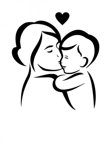 Dárková karta Maminka a děti a řetízek máma a dítě