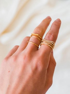 Prsteny pro ženy - Převládající barva - zelená