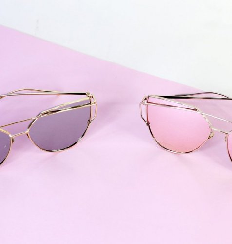 Sluneční brýle Reflective - růžové