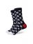 Ponožky Crazy s puntíky pánské černé