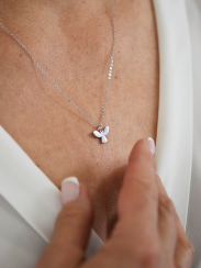 Dárková karta Andílek strážný a ocelový řetízek