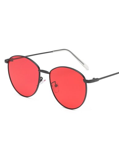 sluneční brýle Beach zrcadlové růžovo-červené