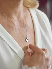 Řetízek s medailonky a vlastním motivem ocelový