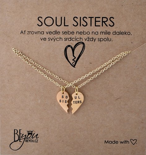 Dárková karta Soul sisters + Řetízky Soul sisters zlaté