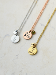 Řetízek s medailonky a vlastním motivem růžové zlato