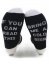 Ponožky s vtipným nápisem černo-bílé