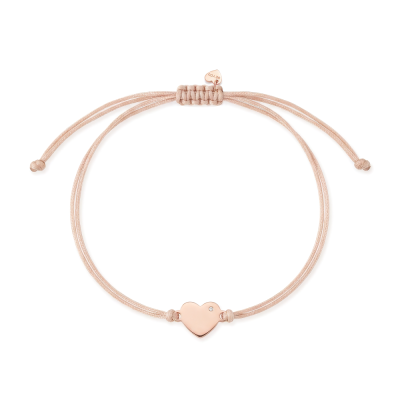 Náramek srdíčko rose gold