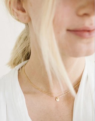 Set řetízků mini circle zlatý