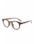 Průhledné brýle Fashion vzorované hnědé II. jakost
